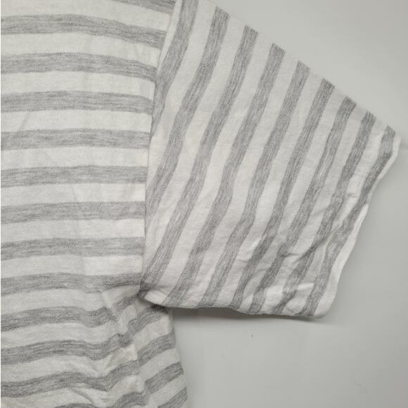 Giorgio Beverly Hills Vintage 80s Embroidered Striped Short Sleeve T Shirt - Picture 7 of 9